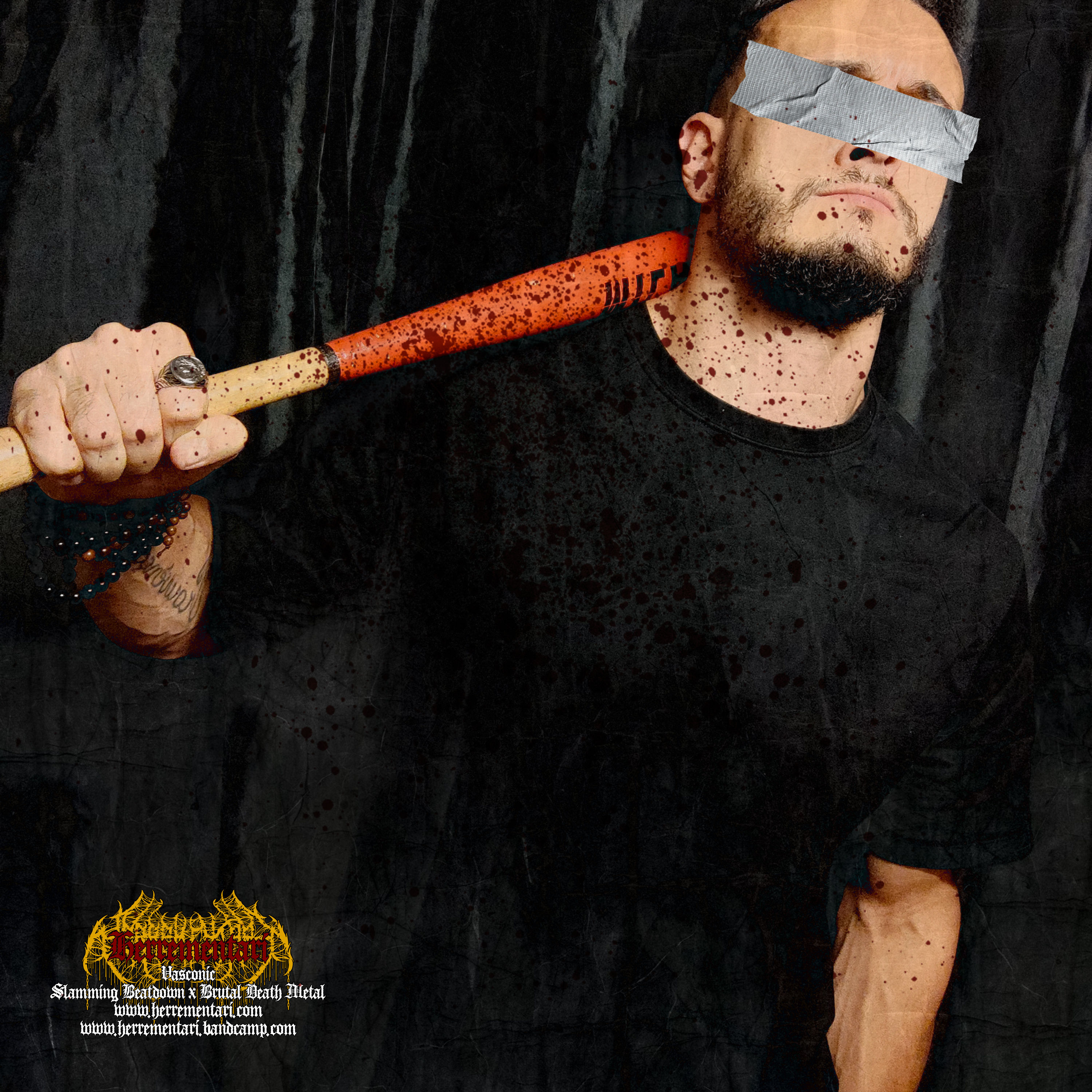 Herrementari's vocalist A.V promotional pic